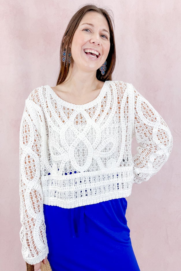 Sunspell Crochet Blouse