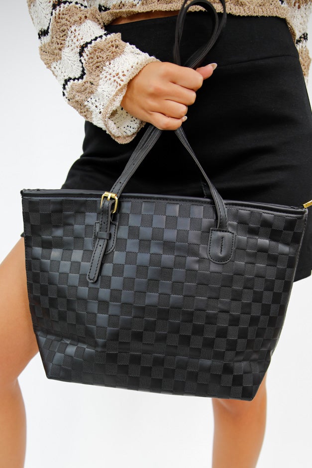 City Luxe Woven Tote