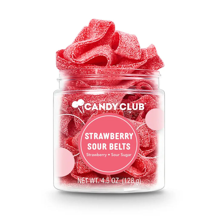 Strawberry Sour Belts - Candy Club *Final Sale*