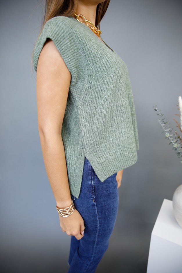 Notch Above Short Sleeve Sweater *Final Sale*