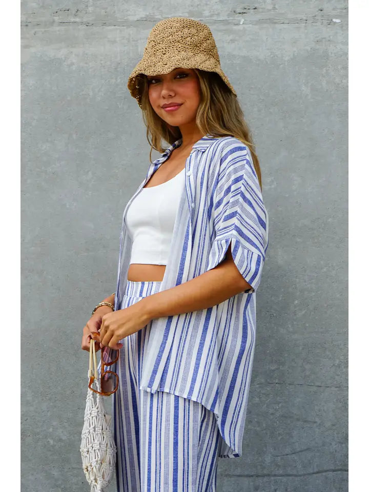 Meet Me by the Water Stripe Shirt