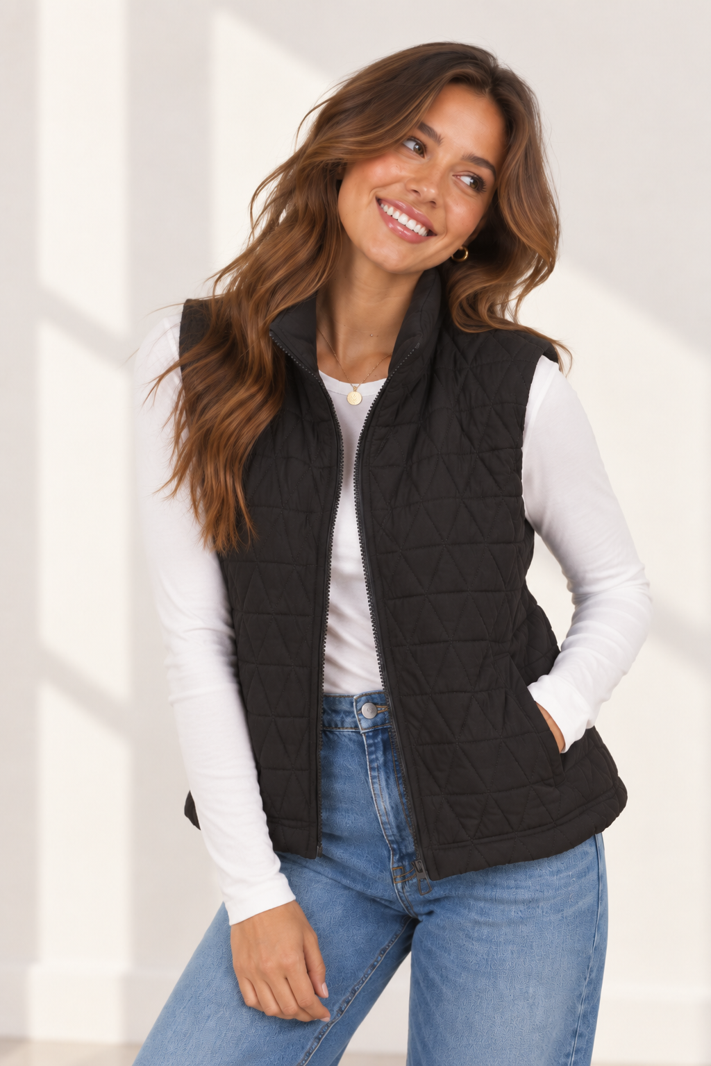 Perfectly Puffed Quilted Vest
