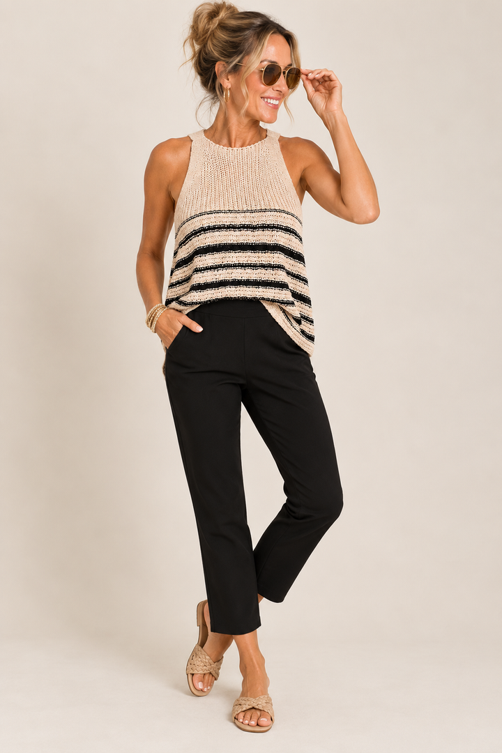 Polished Comfort Scuba Ankle Pants