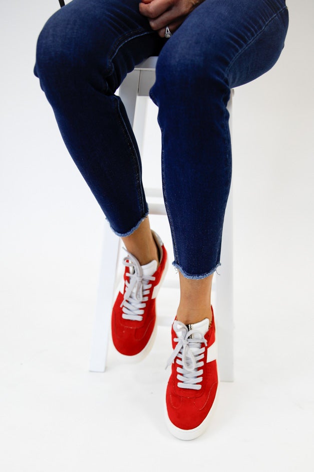 The Stacey Suede Sneaker