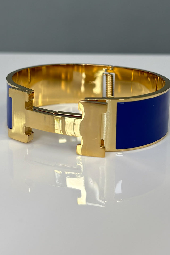 “H” Inspired Wide Bracelet (Multiple Colors)