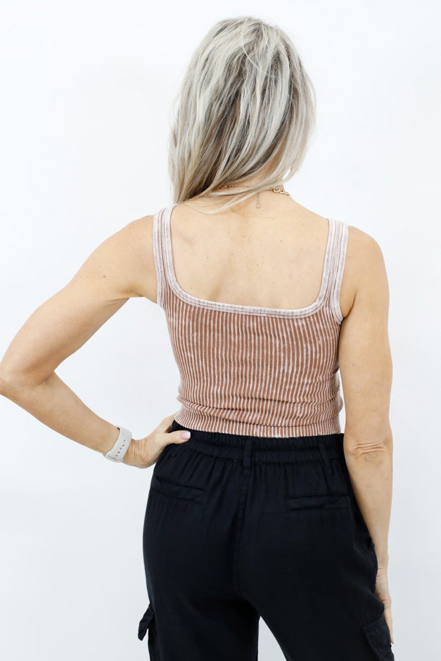 You And Me Ribbed V-Neck Bralette