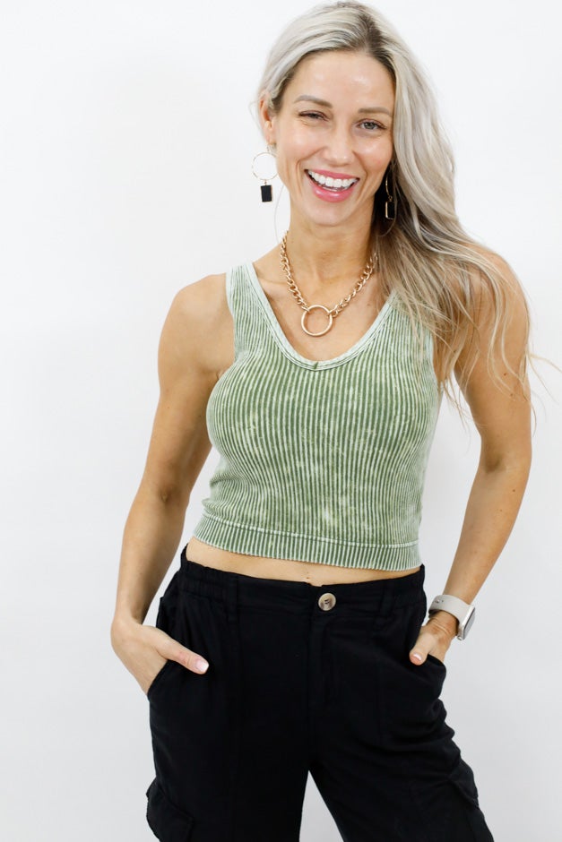 You And Me Ribbed V-Neck Bralette