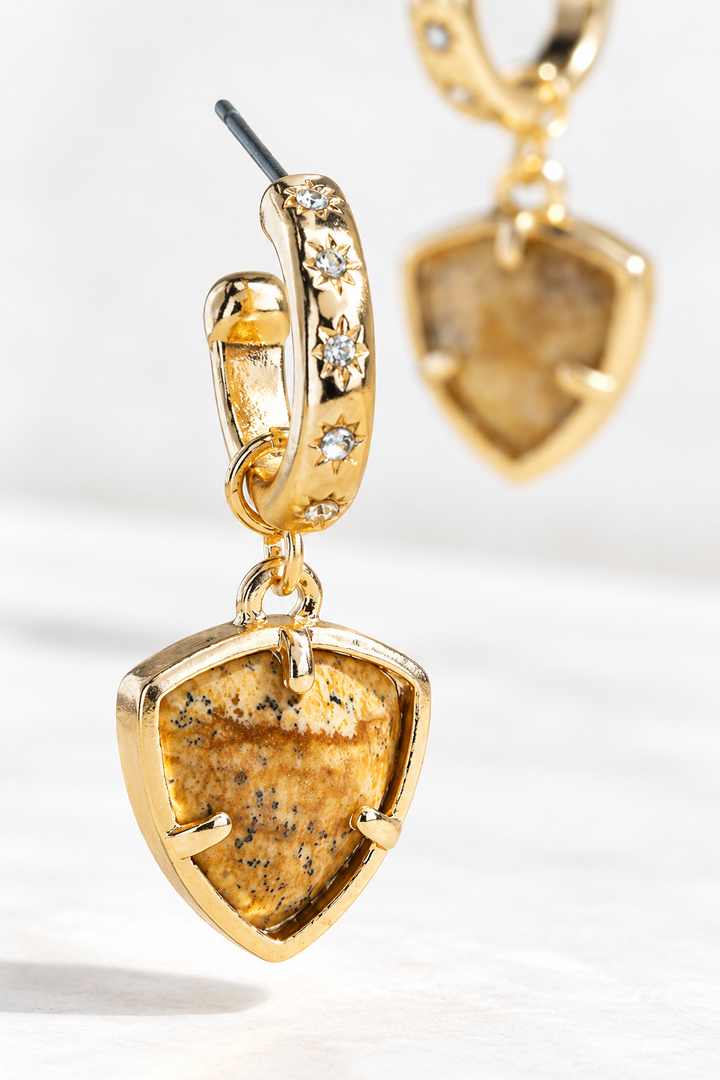 Natural Instinct Triangle Earrings