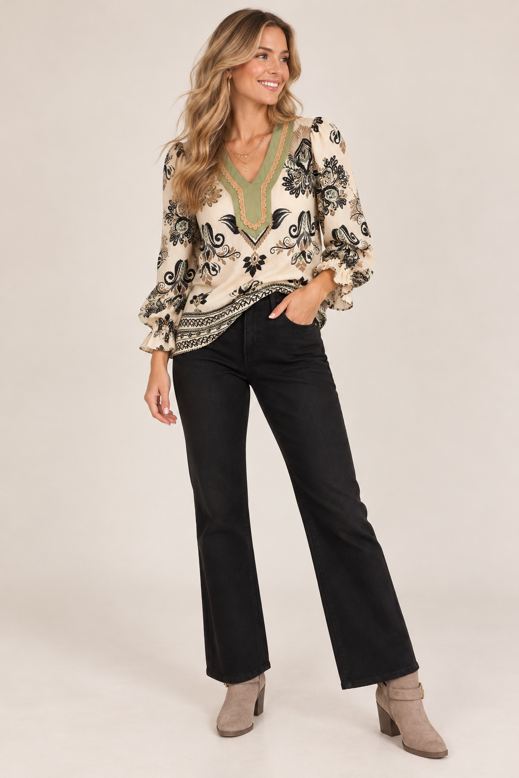 After Dark Slim Wide Jeans
