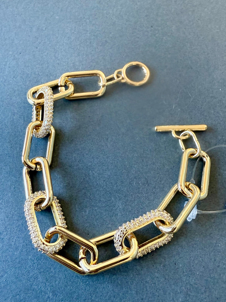 Celeste Toggle CZ Bangle