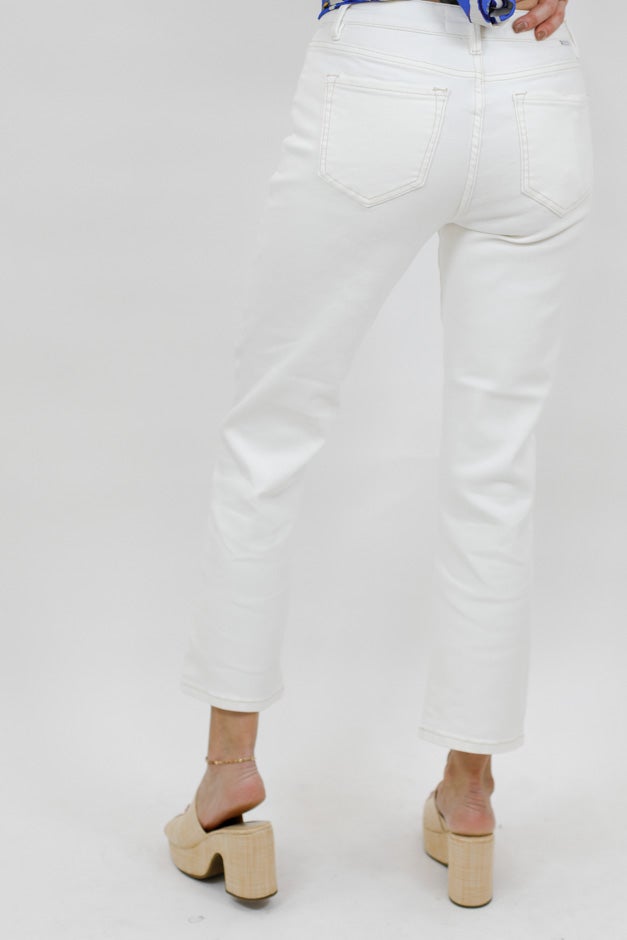 Risen Mid Rise Straight Crop Ankle Pants *Final Sale*