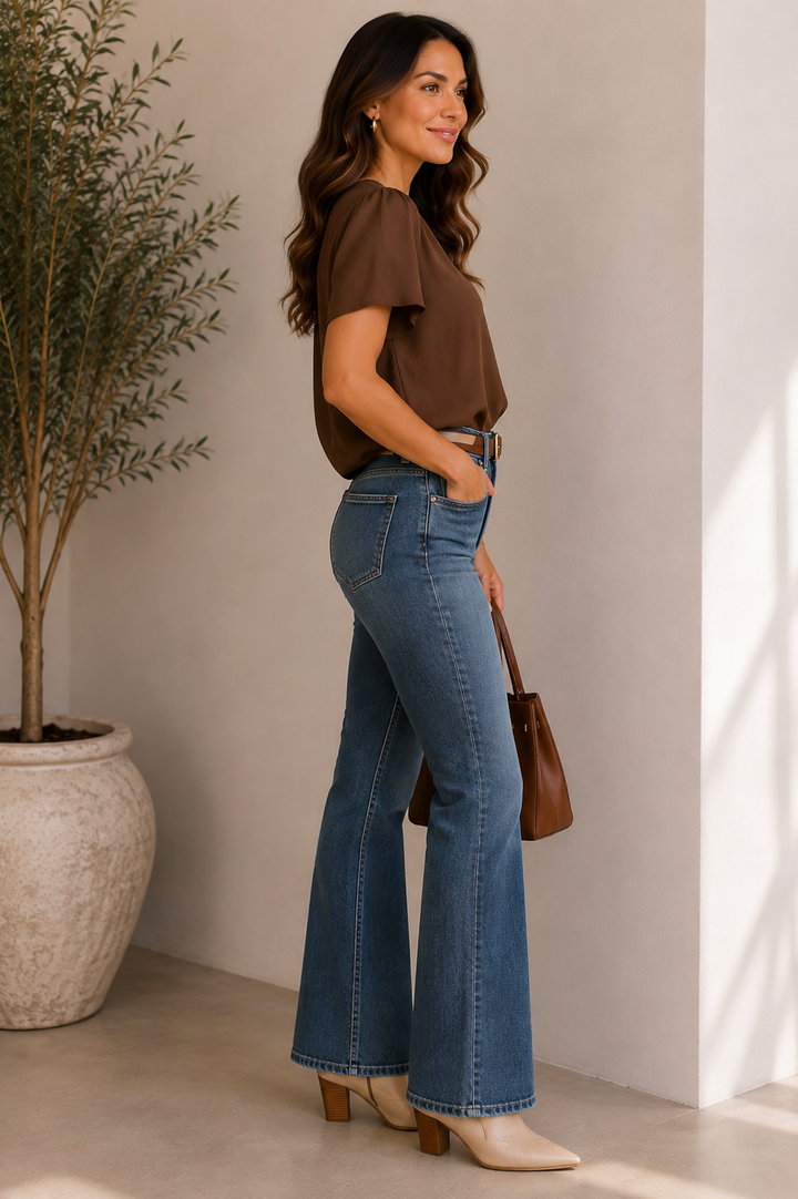 Effortless Grace V-Neck Blouse