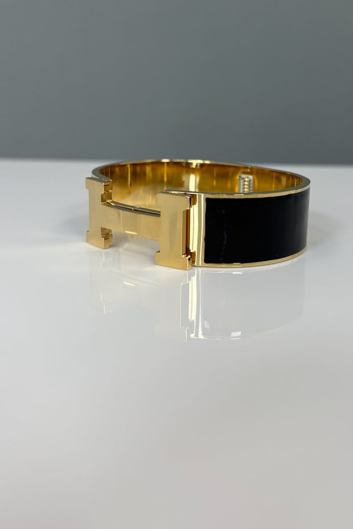 “H” Inspired Wide Bracelet (Multiple Colors)