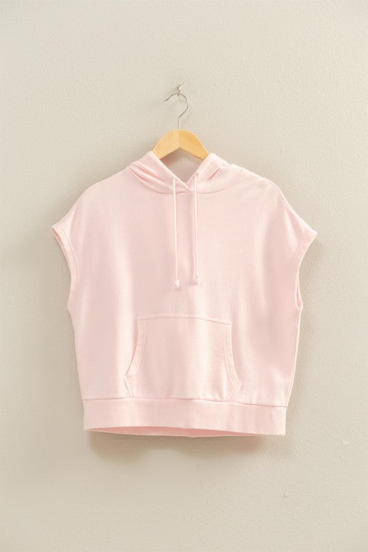 Blush Breeze Hooded Top