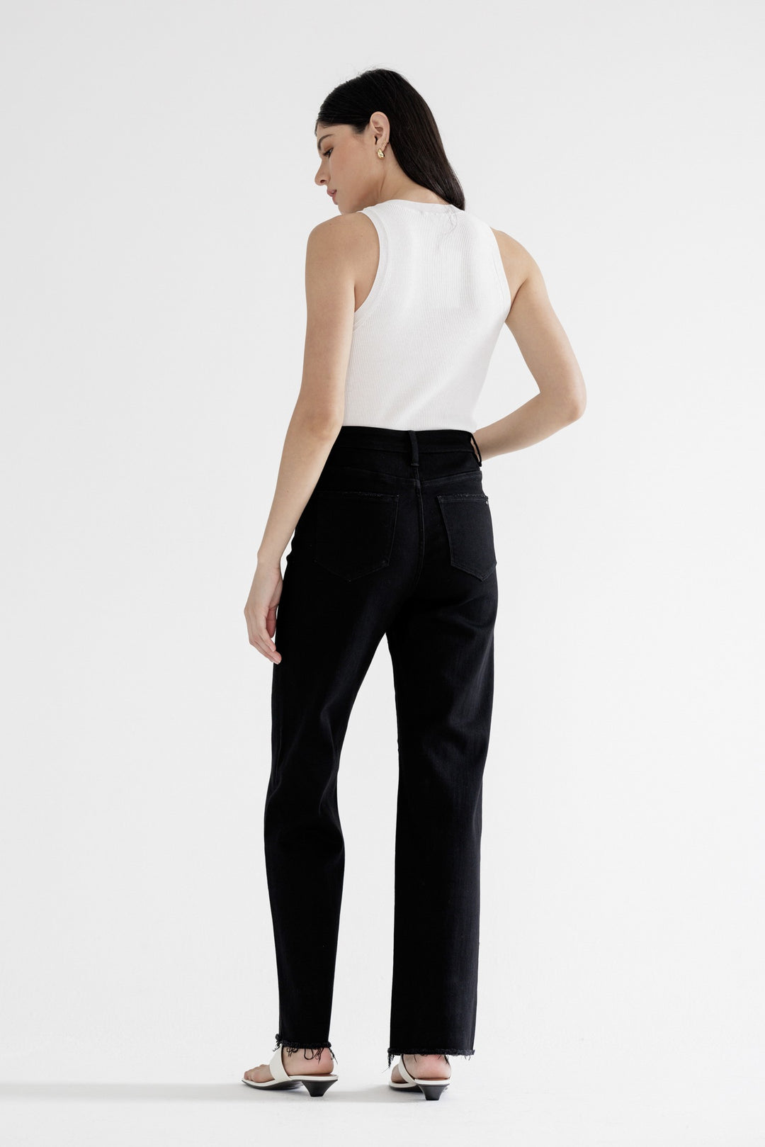 Wide Open Raw Hem Jeans