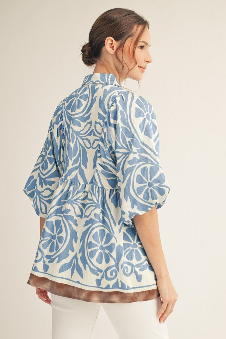 Blue Haven Textured Top