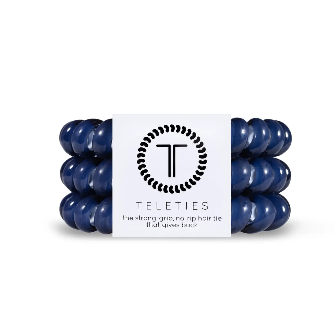 TELETIES Large Hair Ties - Strong, Stylish, and No-Rip Hair Accessories (3-Pack)