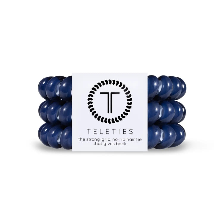 TELETIES Large Hair Ties - Strong, Stylish, and No-Rip Hair Accessories (3-Pack)