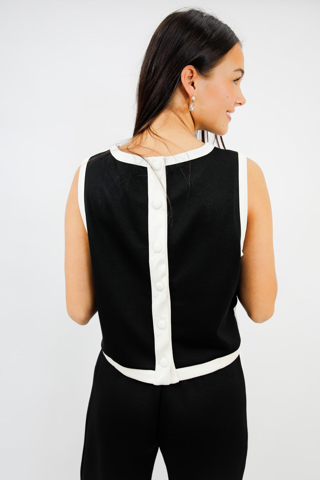 Marina Trim Sleeveless Top