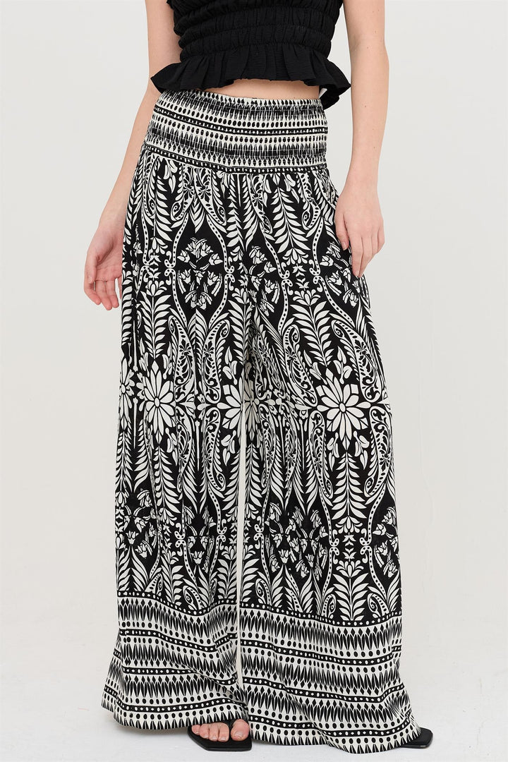 Midnight Garden Smocked Pants