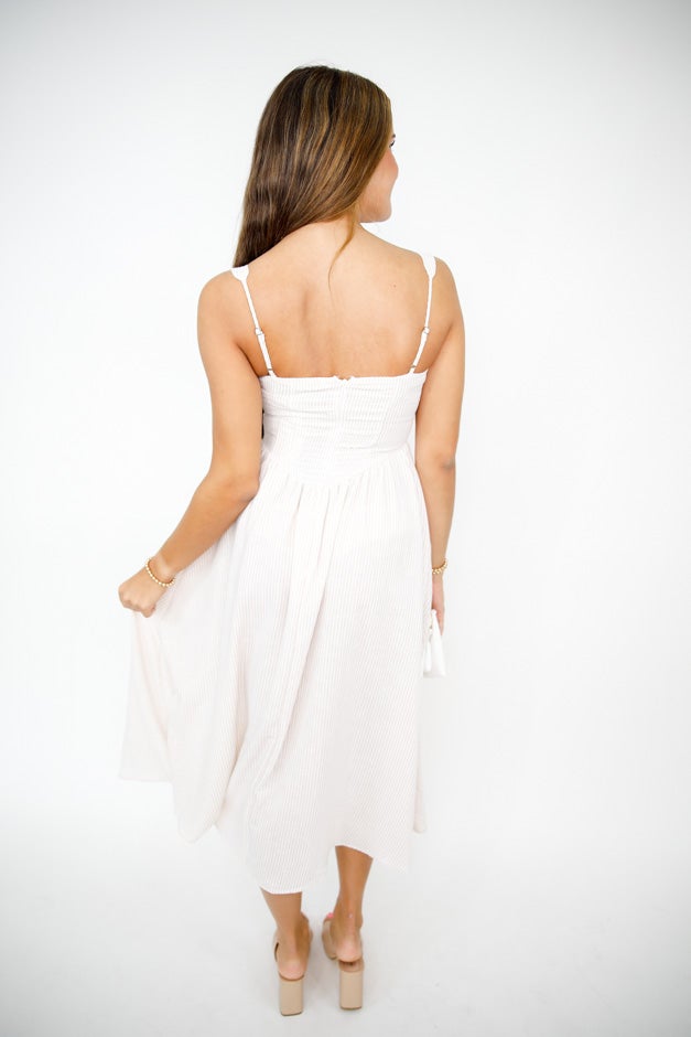 Sand Dune Corset Midi Dress *Final Sale*