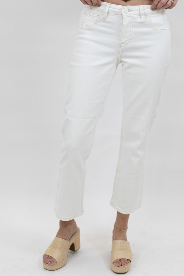 Risen Mid Rise Straight Crop Ankle Pants *Final Sale*