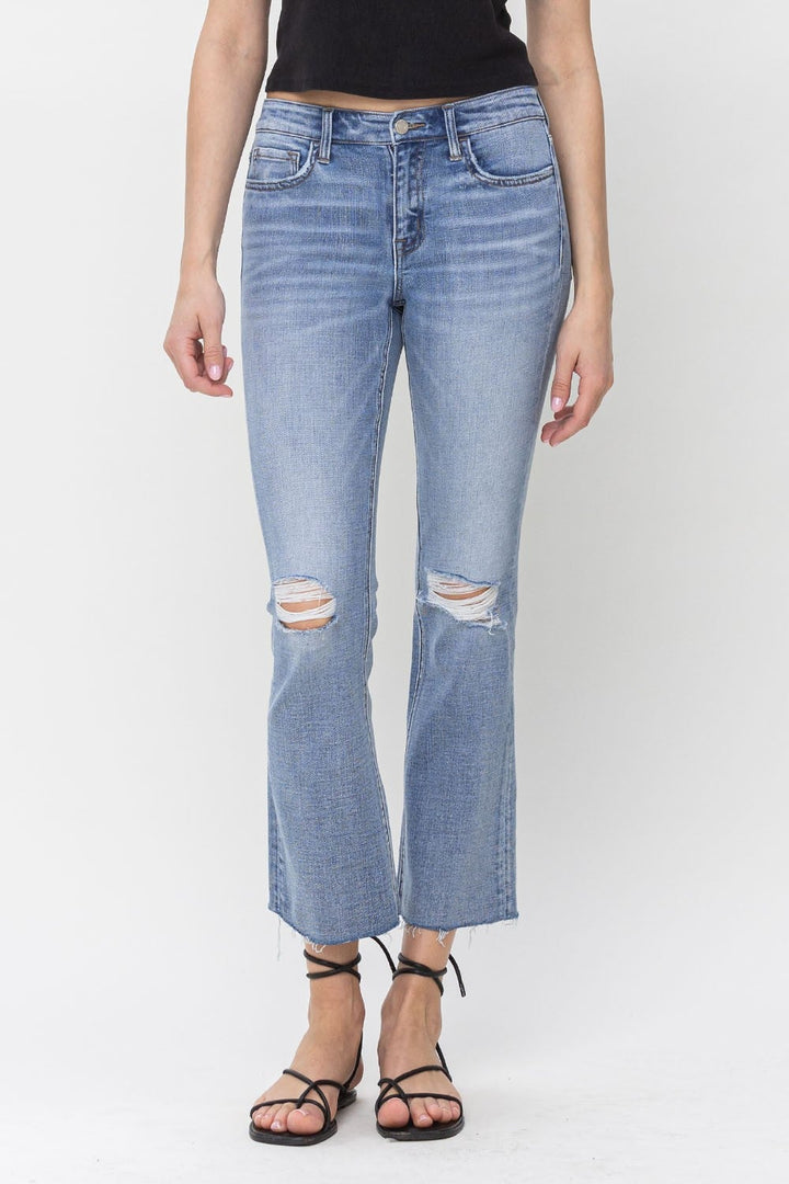 Vervet Mid Rise Kick Flare Denim