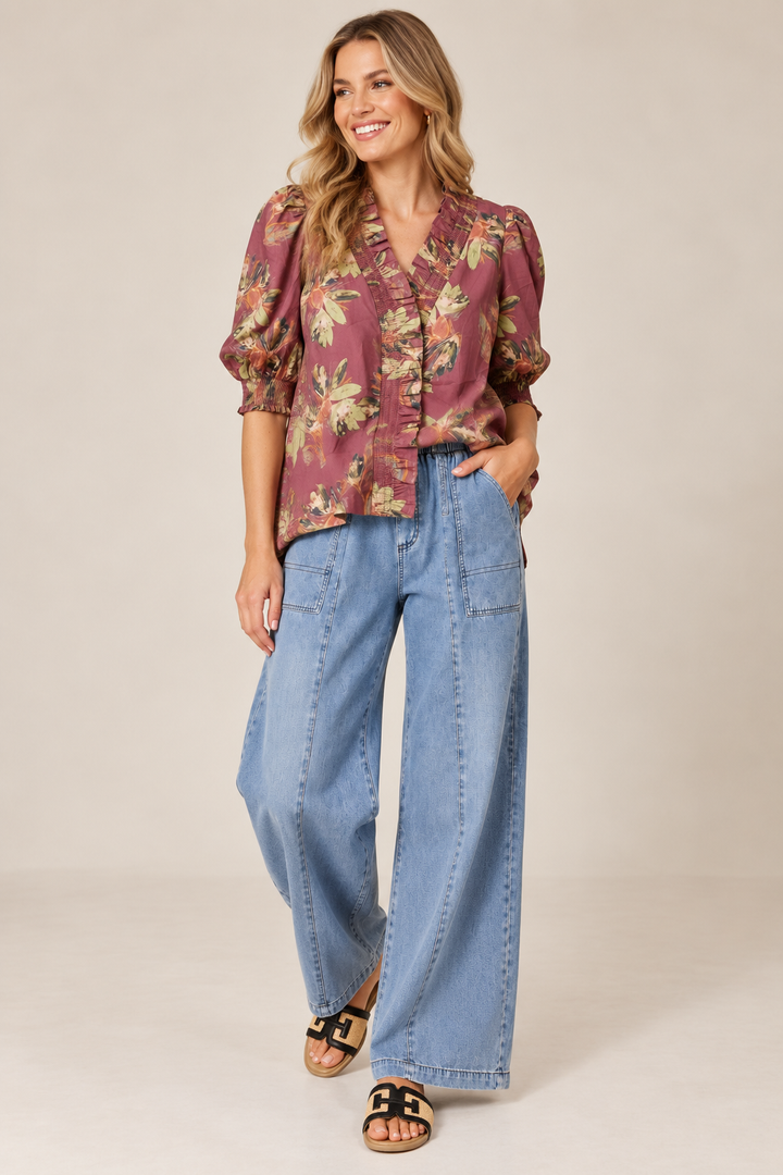 Petal Kiss Floral Blouse