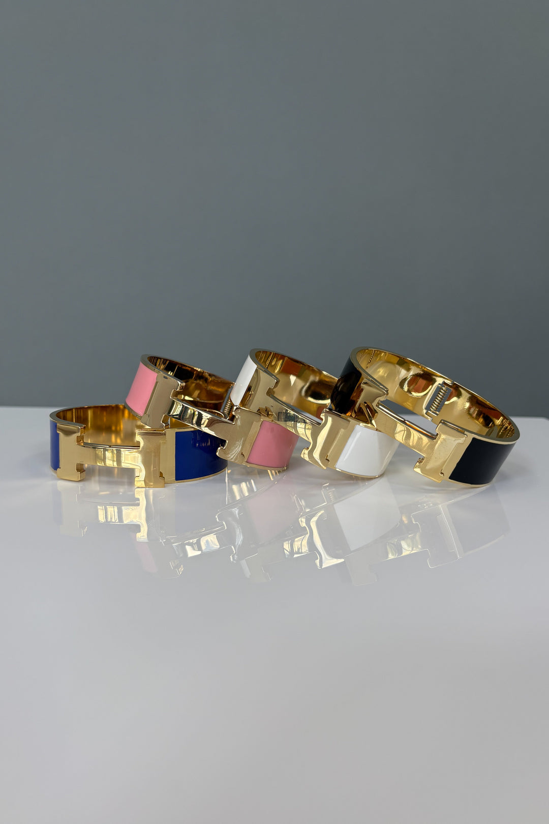 “H” Inspired Wide Bracelet (Multiple Colors)
