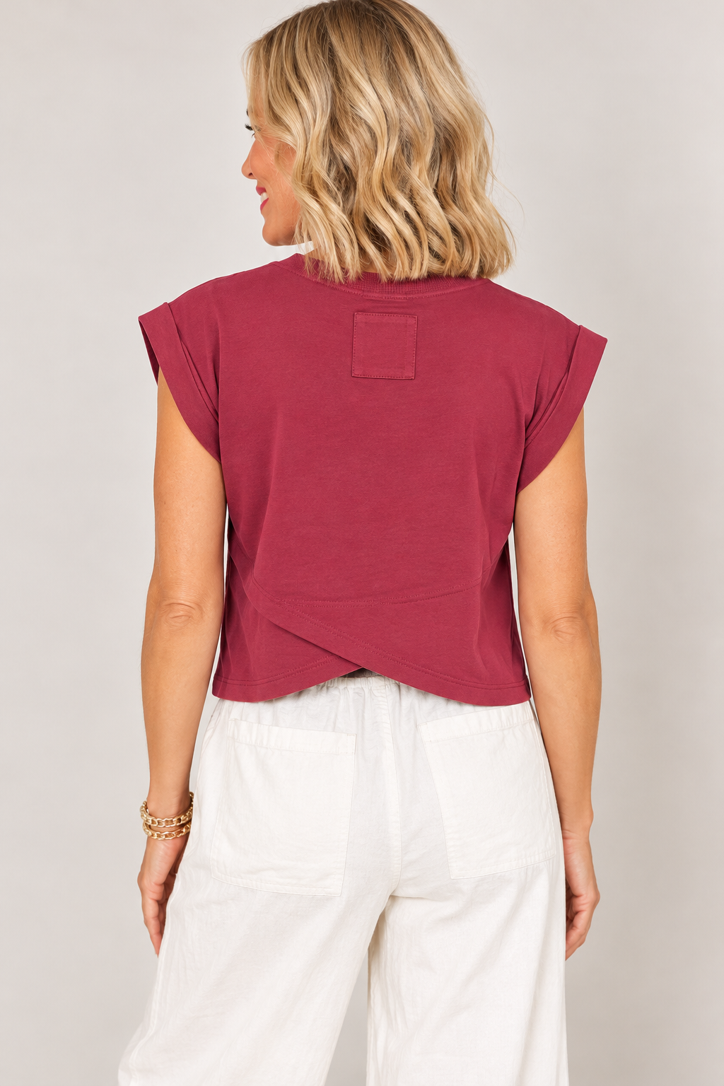 After Hours Wrap Hem Top