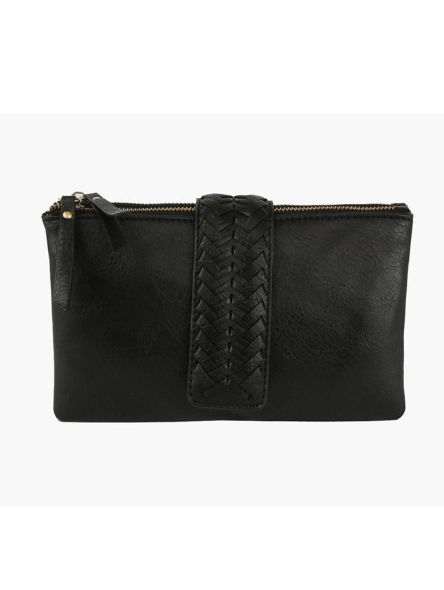 Lisa Braided Two-Compartment Crossbody