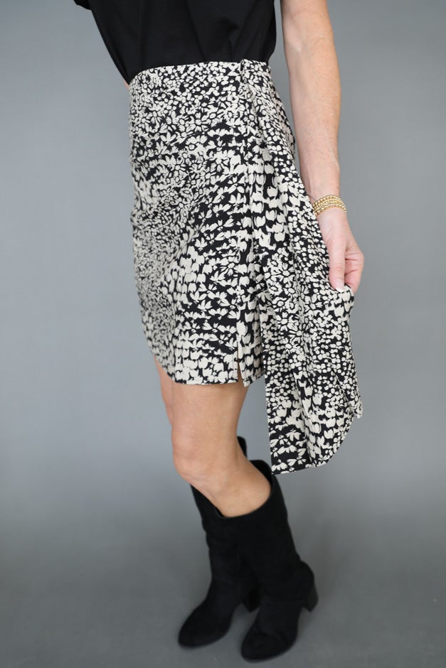 Nightfall Bloom Mini Skirt