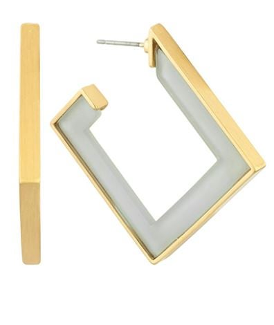 Rhombus Gold Edge Hoops