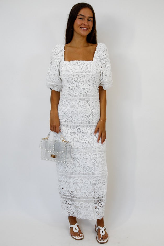 Laced in Love Midi Dress *Final Sale*