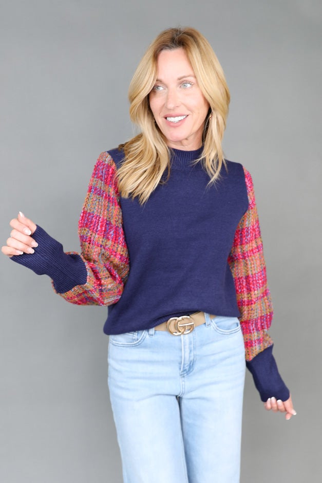 Color Play Knit Sweater