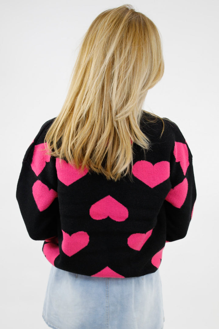 Sweetheart Season Heart Sweater