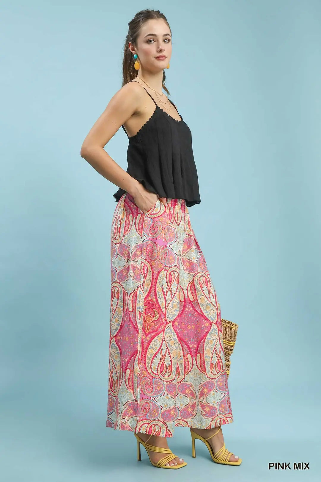 Double Take Wide Leg Pull On Pants