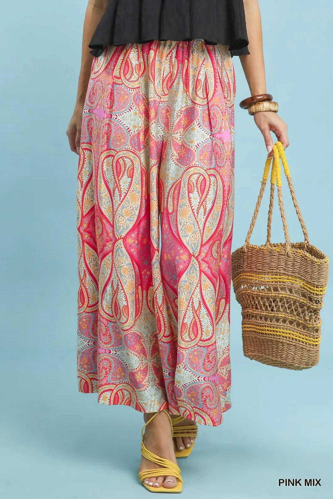 Double Take Wide Leg Pull On Pants