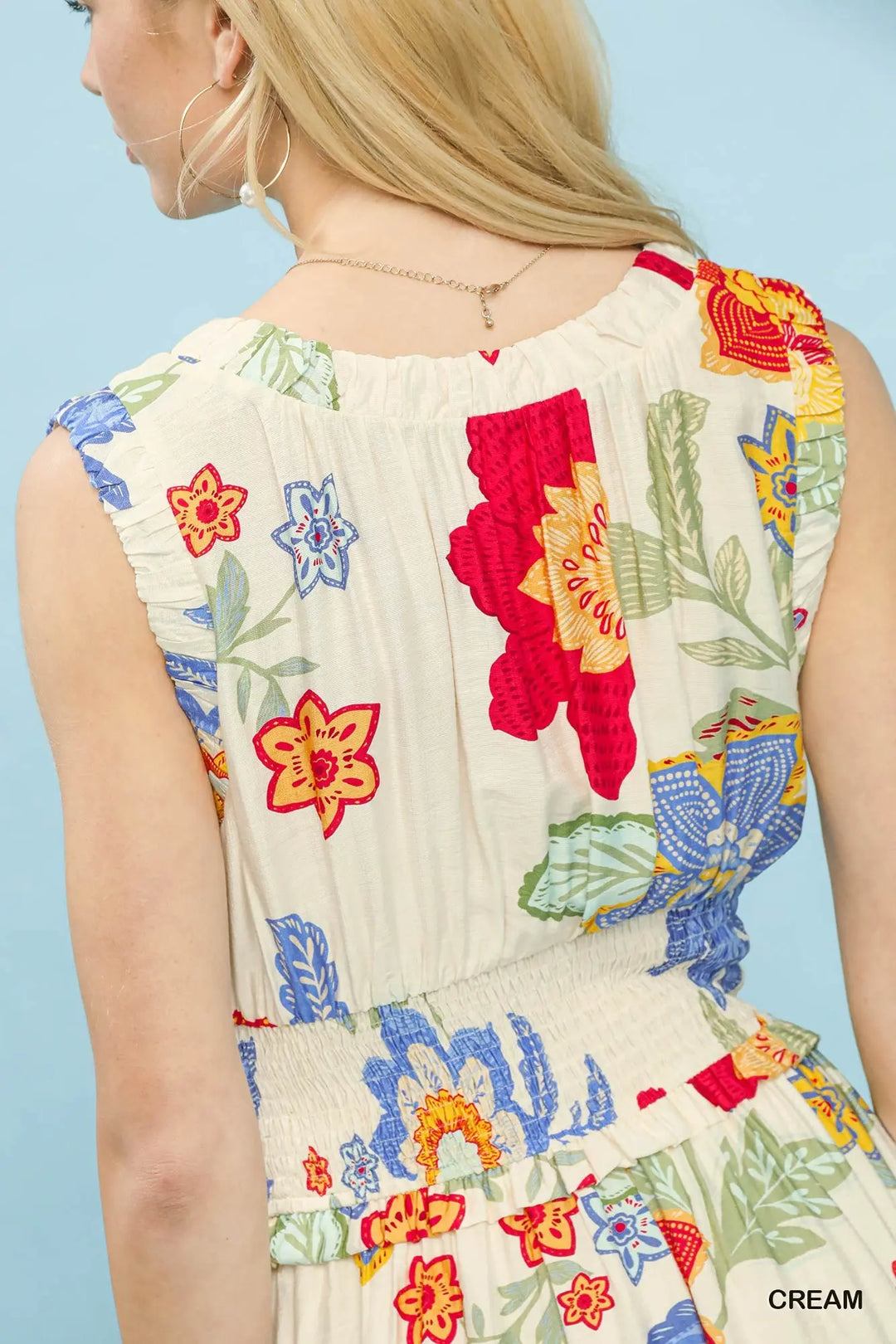 This Sleeveless Tiered Midi Dress