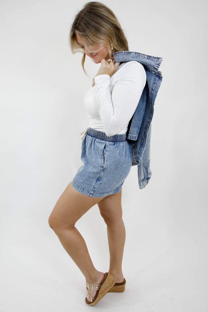 Downtown Denim Shorts