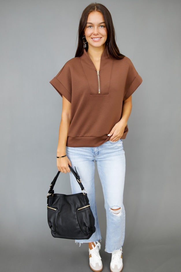 Urban Ease Half Zip Top *Final Sale*