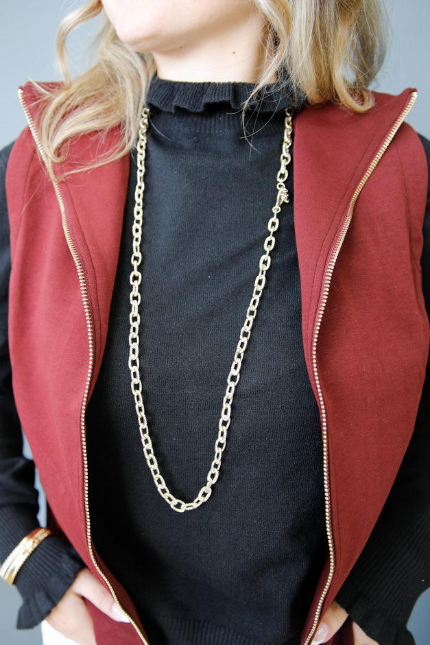 Golden Link Toggle Necklace