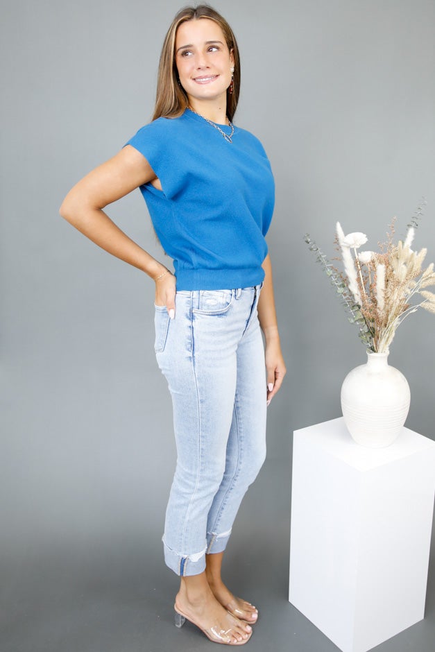 Take Your Turn Dolman Sleeve Knit Top