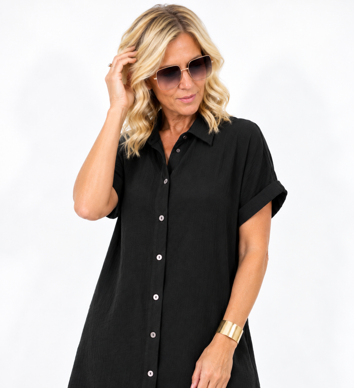One & Done Airflow Shirt Dress