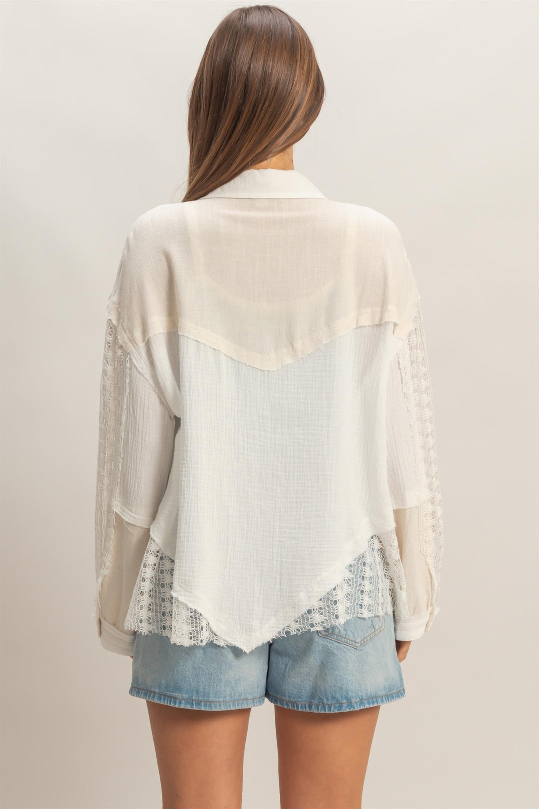 Heirloom Lace Button Up Top