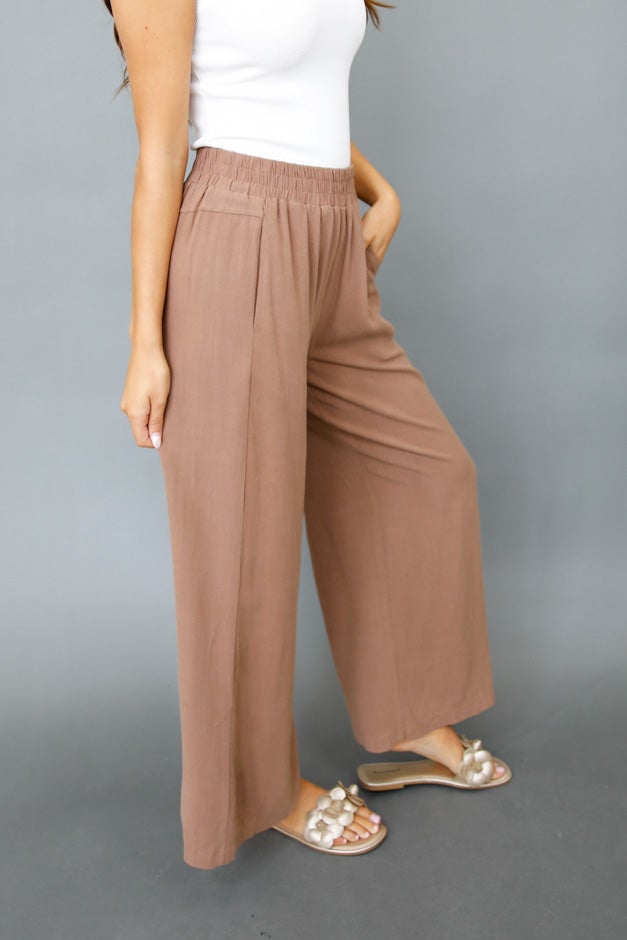 Seabreeze Linen Wide-Leg Pants