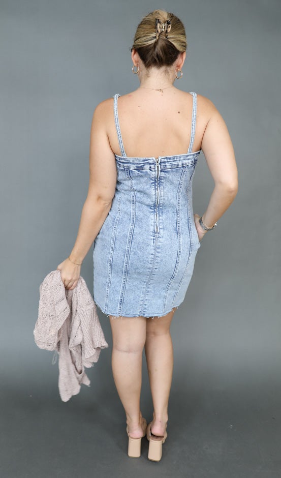 Made for You Denim Mini Dress
