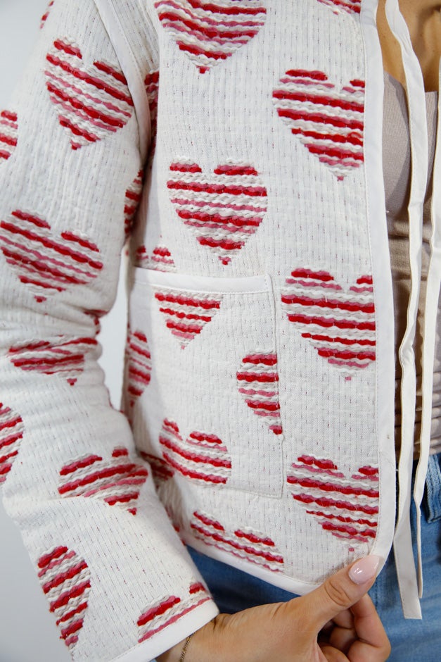 Sweetheart Stitch Quilted Jacket