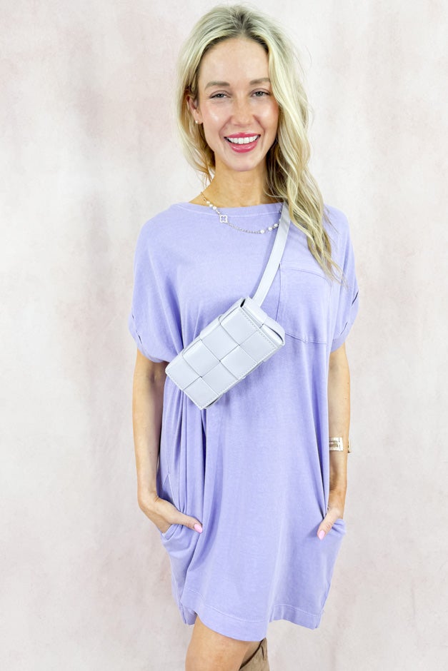 Woven Vegan Leather Crossbody Bag *Final Sale*