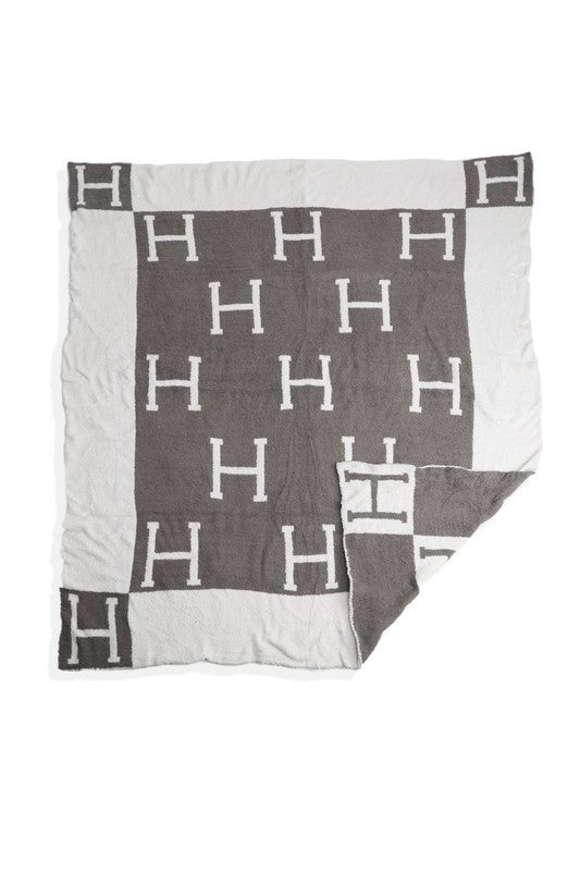 Luxury H Throw Blanket (Multiple Colors)